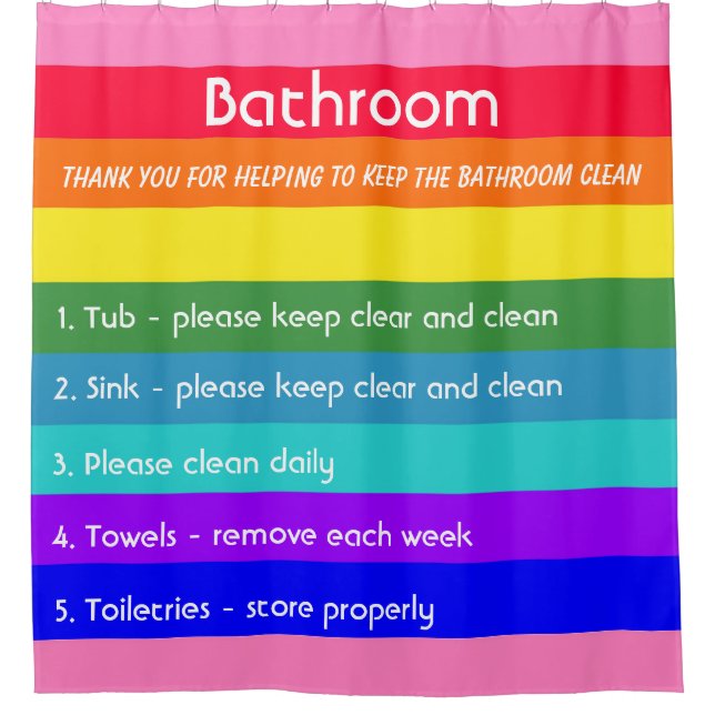 Cortina Para Box Arco-íris Negrito Stripes (Frente)