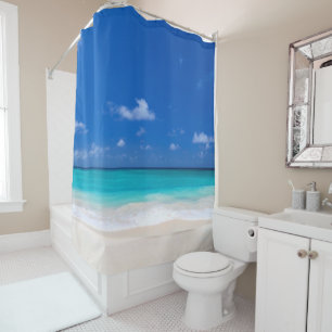 Cortina Para Box Areia Azul Bonita da Praia Mar Náutico