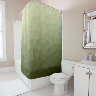 Cortina Para Box Army light green gradient geometric mesh pattern