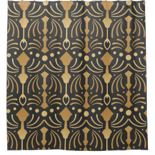 Cortina Para Box Art Deco Luxury: Vintage a elegância Japonesa