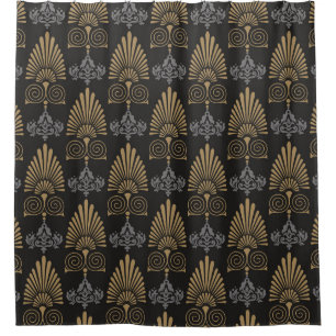 Cortina Para Box Art Deco: Papel de Wallpaper Vintage Invisível