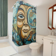 Arte abstrata Art Déco inspirada no cubismo facial