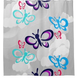 Cortina Para Box Arte da Borboleta