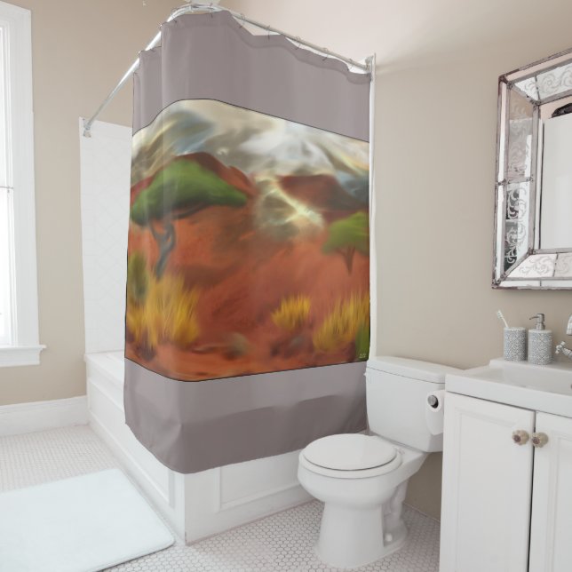 Cortina Para Box Arte de Abstrato do Outback Dawn australiano (In Situ)