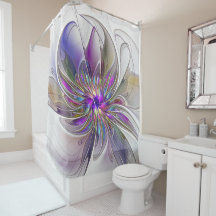 Arte de fractal abstrato colorido e energético Flo