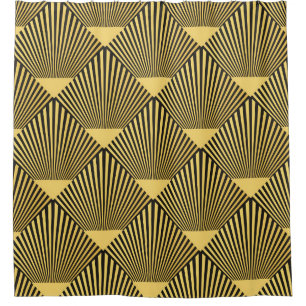 Cortina Para Box Arte Deco: Ornamento de Decoração Sem Costura