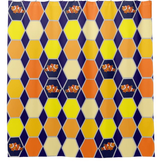 Cortina Para Box Arte Desenhada À Mão (Frente)