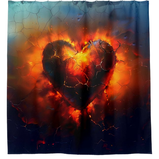 Cortina Para Box Arte do Coração (Frente)