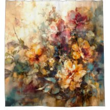 Arte em Aquarela Floral Elegante