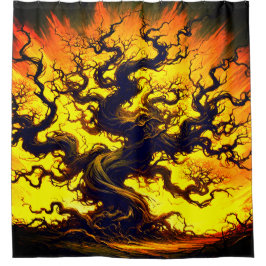 Cortina Para Box Arte em árvore