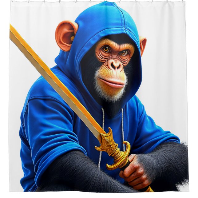 Cortina Para Box Arte Macaco (Frente)