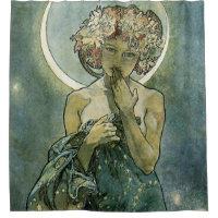 Arte Nova Deslumbrante Mulher de Alphonse Mucha #1