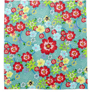 Cortina Para Box Arte tropical Colorida