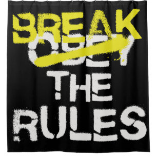 Cortina Para Box Arte urbana quebra o grafite do stencil das regras