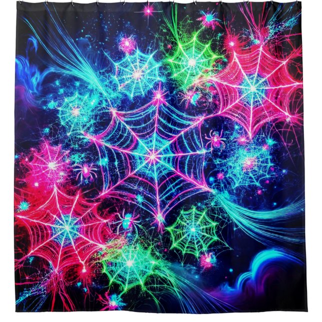 Cortina Para Box Arte Web Spider (Frente)