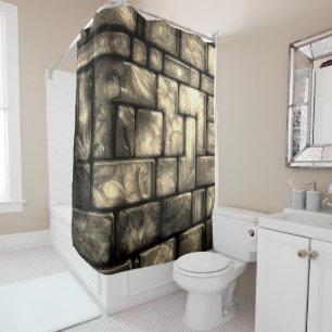 Cortina Para Box Artsy Brick Design