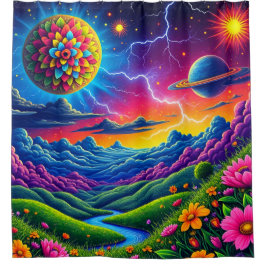 Cortina Para Box Artsy Nature Scene