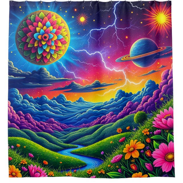 Cortina Para Box Artsy Nature Scene (Frente)