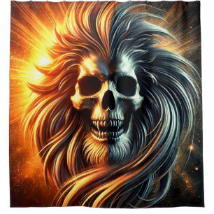 Cortina Para Box Artsy Skull