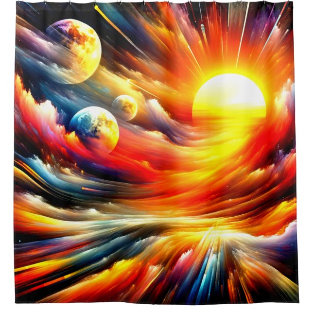 Cortina Para Box Artsy Worlds (Frente)