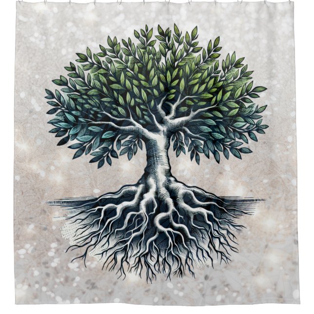 Cortina Para Box Árvore da Vida (Frente)