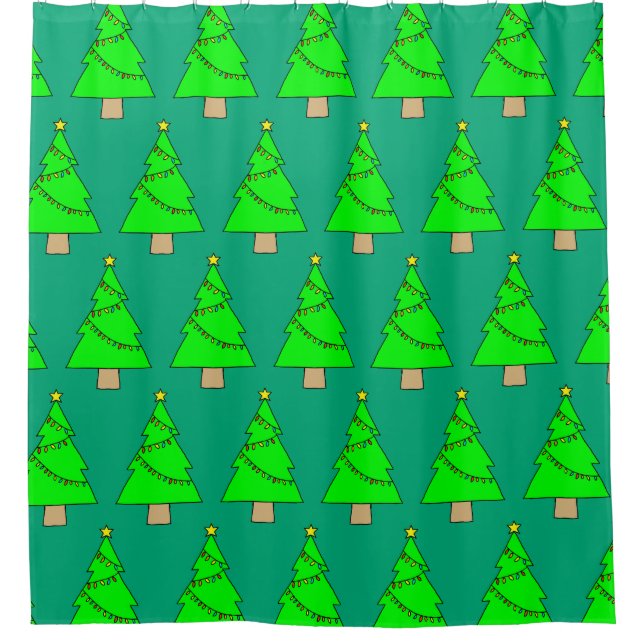 Cortina Para Box Árvore de Natal (Frente)
