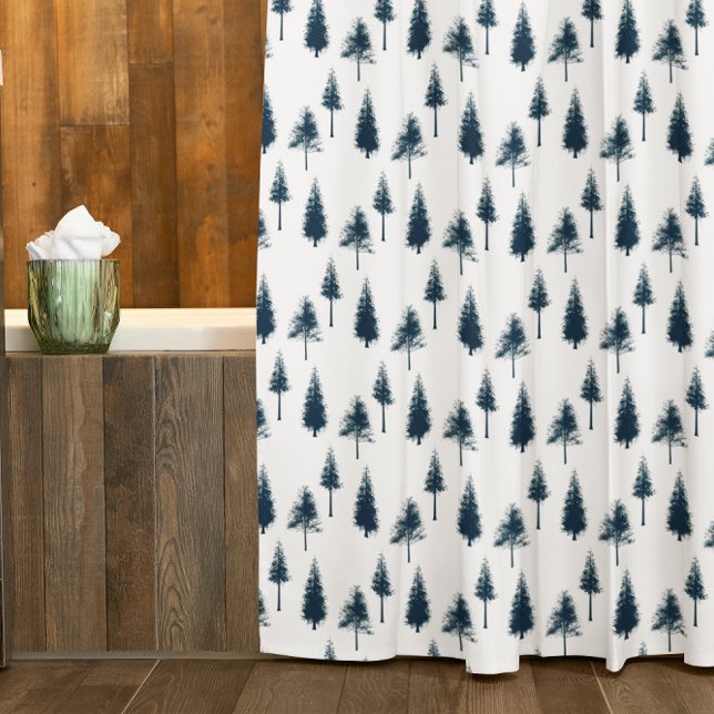 Cortina Para Box Árvores marinhos de inverno (Criador carregado)