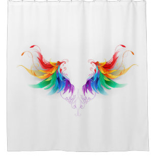 Cortina Para Box Asas Fluffy Rainbow
