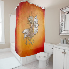 Cortina Para Box Asas ouros e sonhos florescentes, a fada mágica