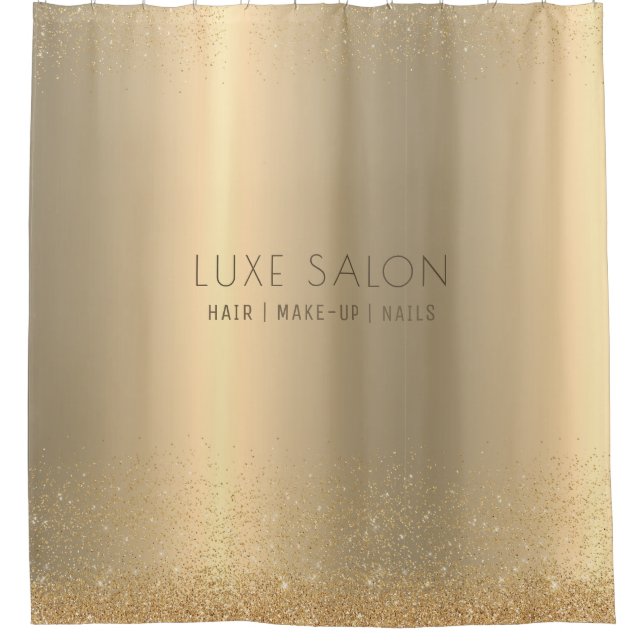 Cortina Para Box Assinatura mínima da Elegância do ouro (Frente)