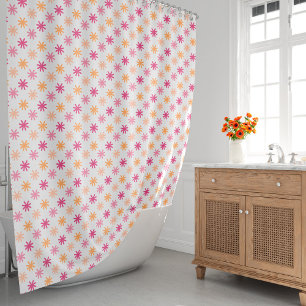 Cortina Para Box Asterisco bonito - Pinks e Laranjas