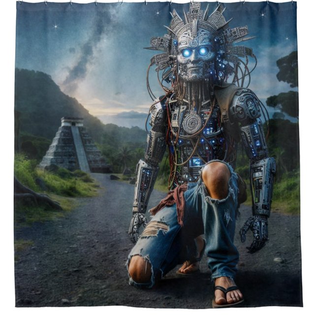 Cortina Para Box Astral Blue Jeans Warrior (Frente)