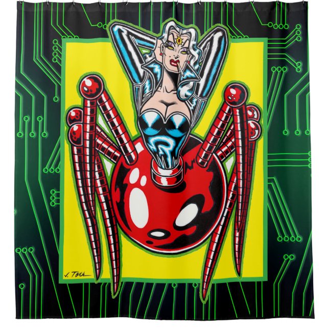 Cortina Para Box Astro Creeps™: Madam Mechanism™ (Frente)