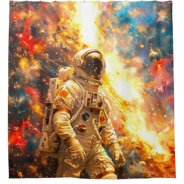 Cortina Para Box Astronauta (Frente)