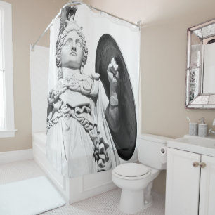 Cortina Para Box Athena Deusa da Sabedoria #2 #wall #art