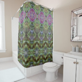 Cortina Para Box atlantean garden Shower Curtain