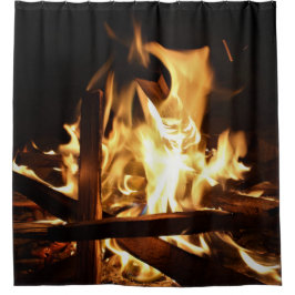 Cortina Para Box Através das chamas