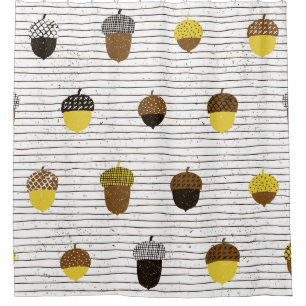 Cortina Para Box Autumn Acorns: Vintage Vibes