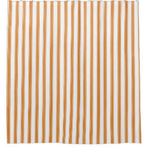 Cortina Para Box Autumn Country Farmhouse Orange Ticking Strike