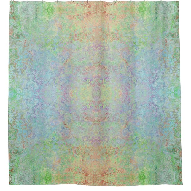 Cortina Para Box Autumn Dawn Neon Pastel Abstrato de Álcool (Frente)