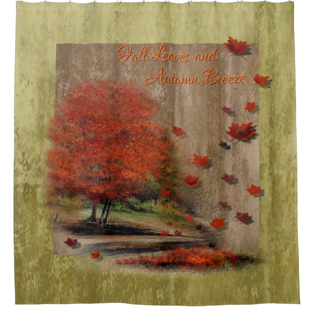 Cortina Para Box Autumn Falling Deixa Paisagem (Frente)