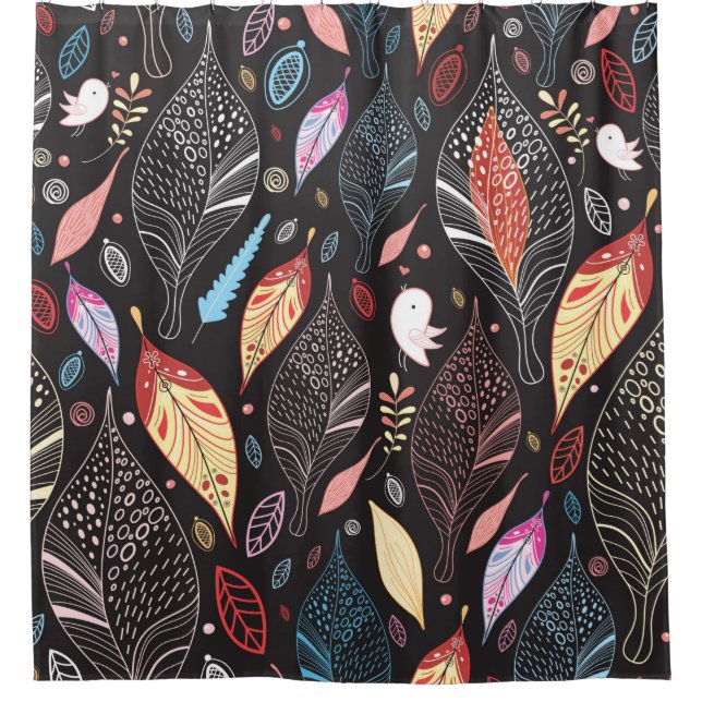 Cortina Para Box Autumn leaf texture (Frente)