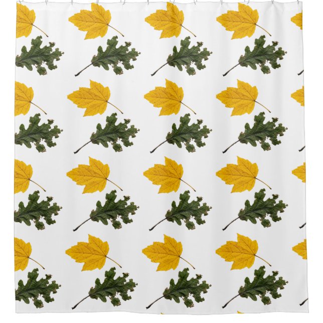 Cortina Para Box Autumn Symmetry Leaf Pattern (Frente)