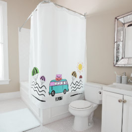 Cortina Para Box Aventuras Costeiras: Sun, Sea e Road Trips