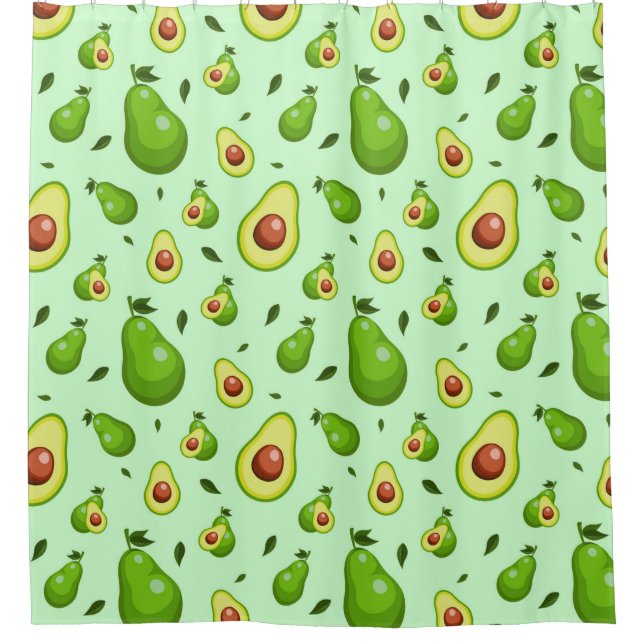 Cortina Para Box Avocado Pattern (Frente)