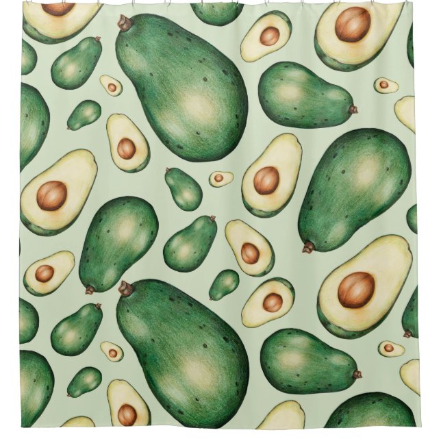 Cortina Para Box Avocado Pattern (Frente)