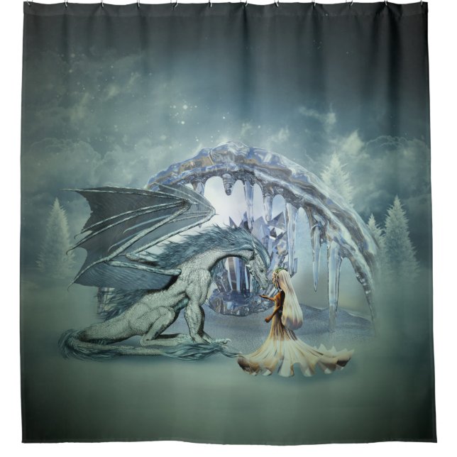 Cortina Para Box Awesome ice dragon (Frente)