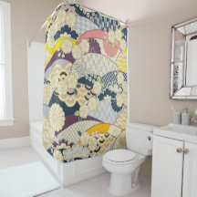 Azul Antoítico Branco Japonês Kimono Floral Flor