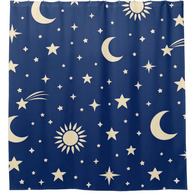 Cortina Para Box Azul Celeste Marinho (Frente)