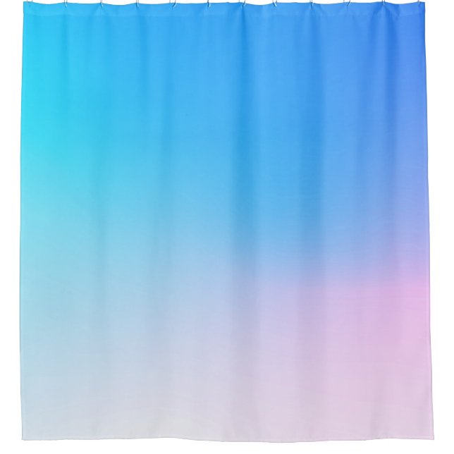 Cortina Para Box Azul claro, rosa,  (Frente)
